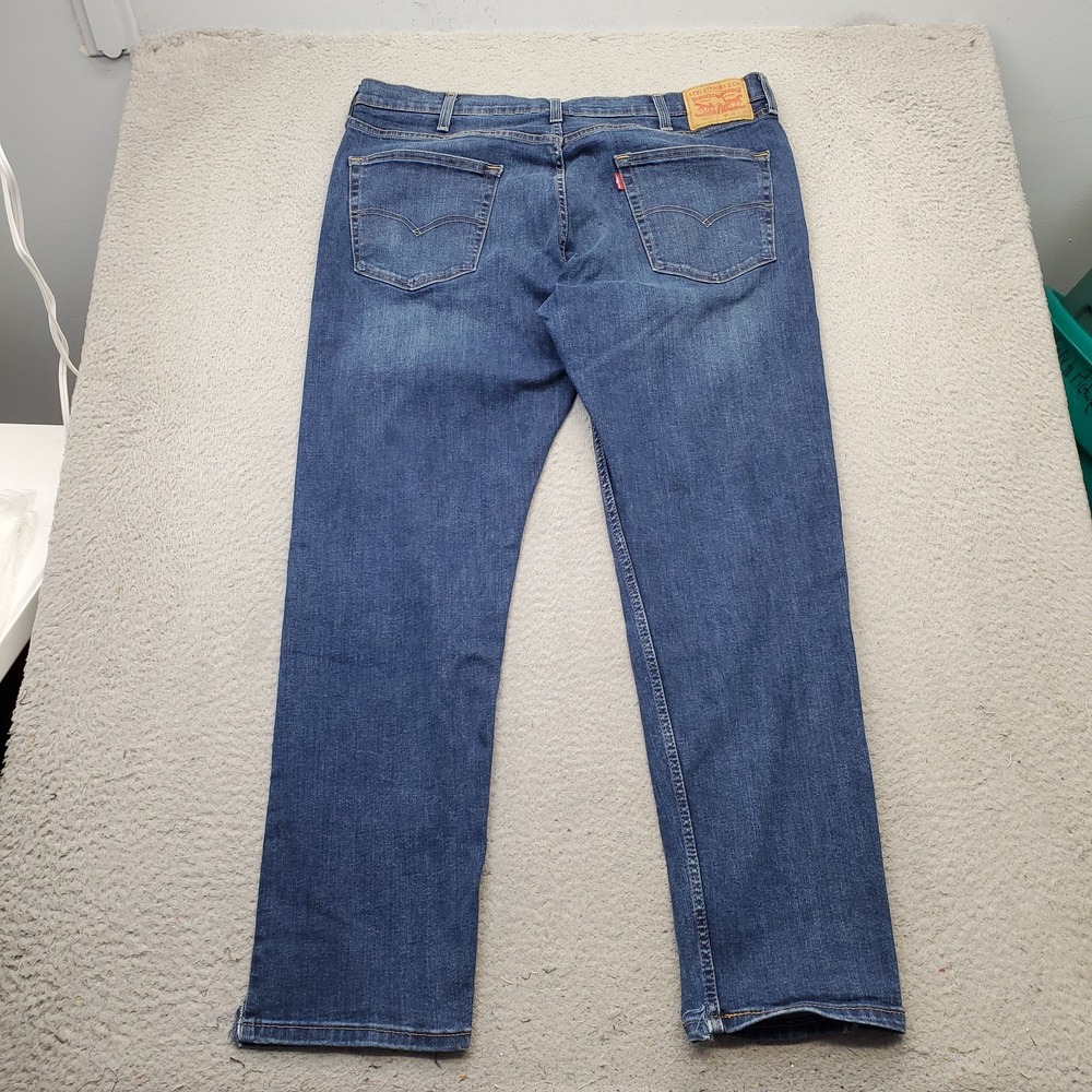 Levi's 502 Jeans Mens 38x32 Blue Denim Medium Wash Straight Leg 5-Pocket Design - Picture 2 of 11